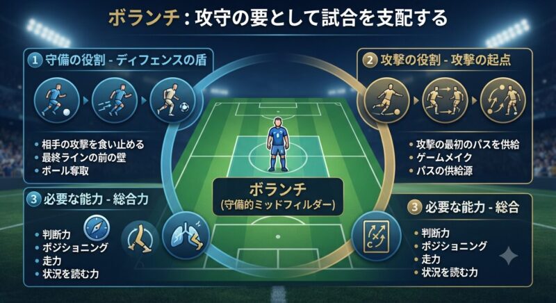 ボランチの役割とは?攻守の要として試合を支配するポジション